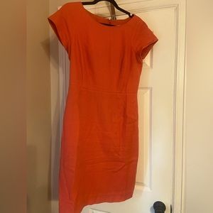 J Crew Coral Basketweave Dress